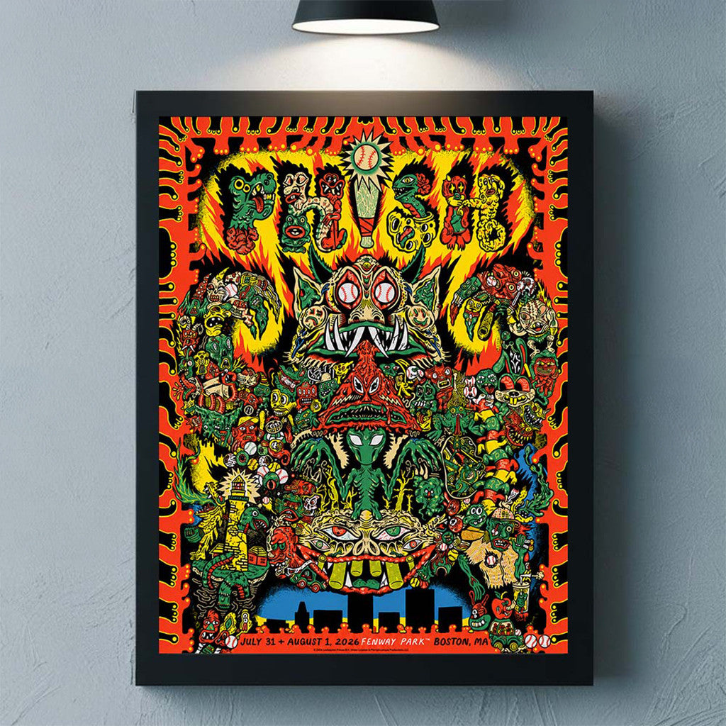 Phish Dry Goods Boston MA 2026 LE Poster Phish Merch Home Decor Gifts For Music Fans - Merchluma