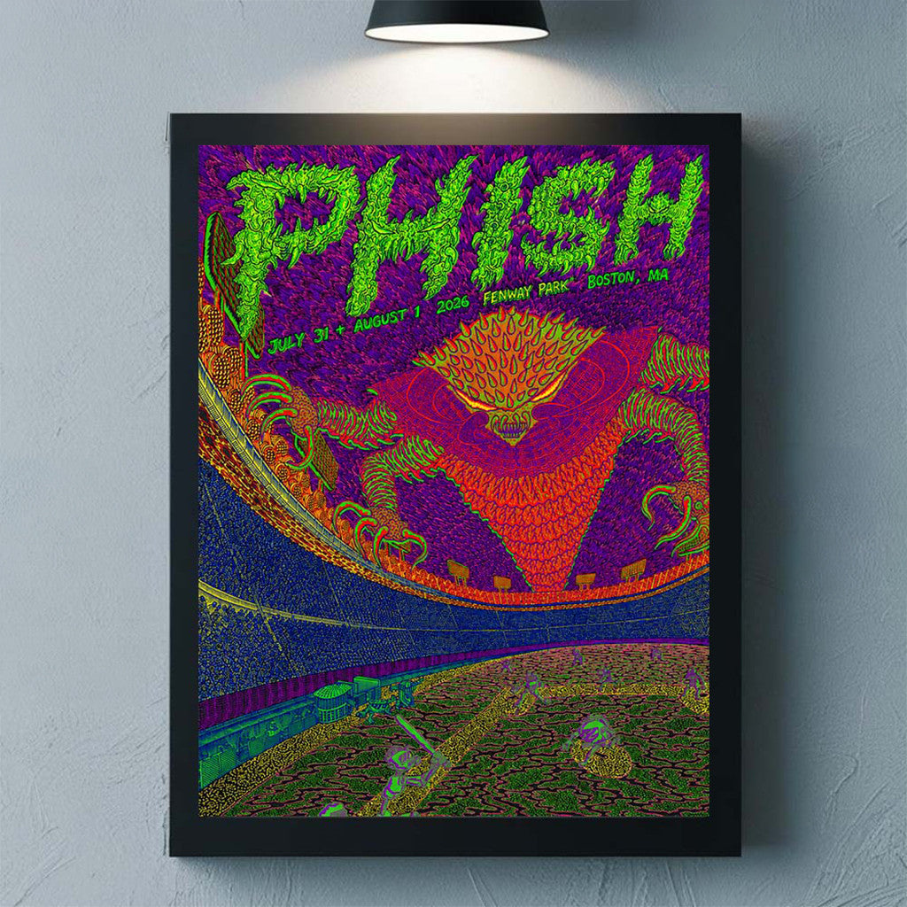 Phish Dry Goods Boston MA 2026 LE Poster Phish Merch Living Room Wall Art Gifts For Fans - Merchluma