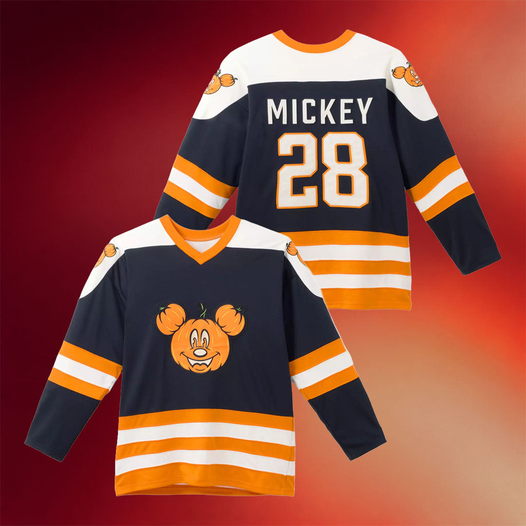 D Halloween Merch 2026 Mickey Mouse Halloween Hockey Jersey Spooky Gifts - Merchluma