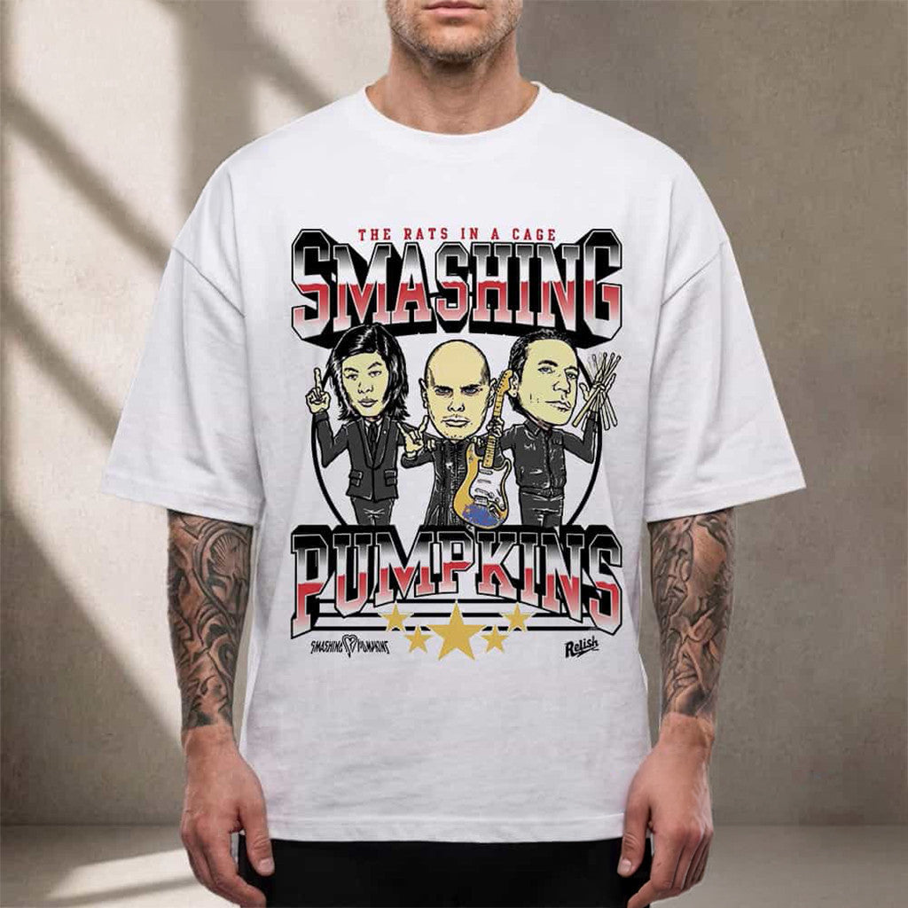 The Smashing Pumpkins x Relish Band The Rats In A Cage T-Shirt The Smashing Pumpkins Merch - Merchluma