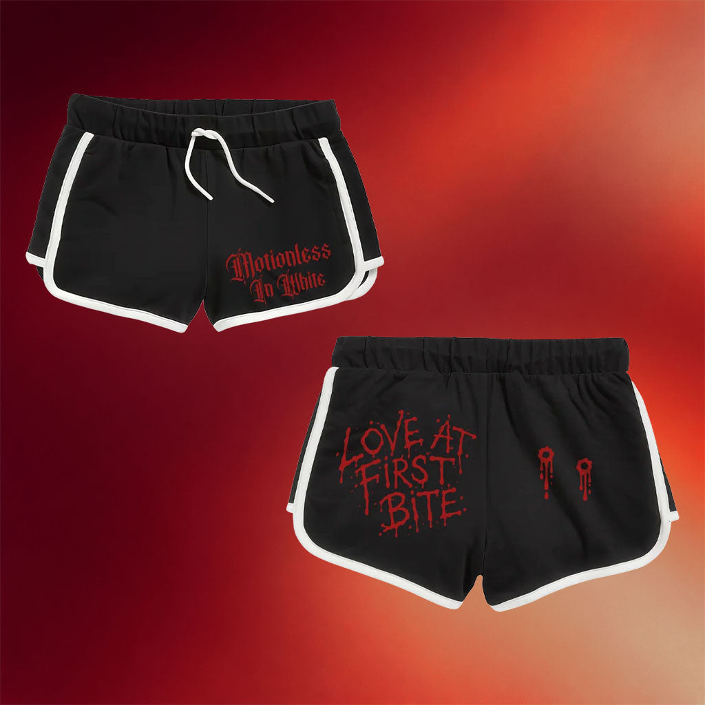 Motionless In White Merch 2026 Love At First Bite Shorts MIW Merch Present For Band Fans - Merchluma