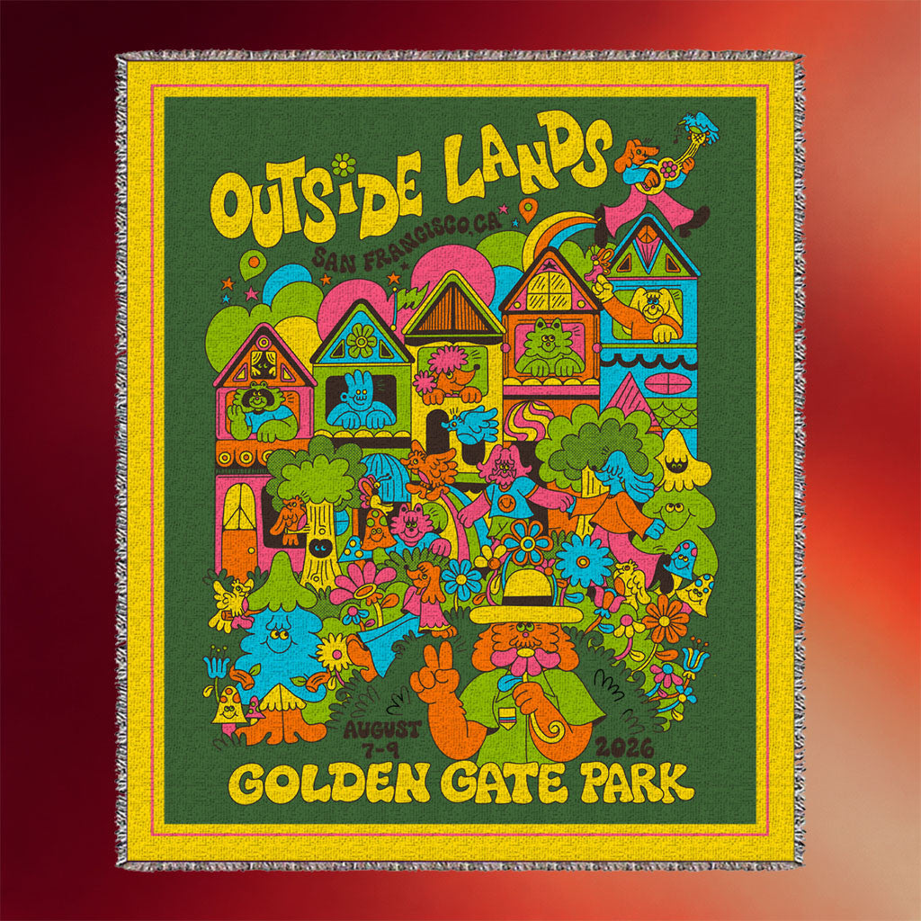 Outside Lands Merch 2026 Painted Blanket Gift Ideas For Music Lovers - Merchluma