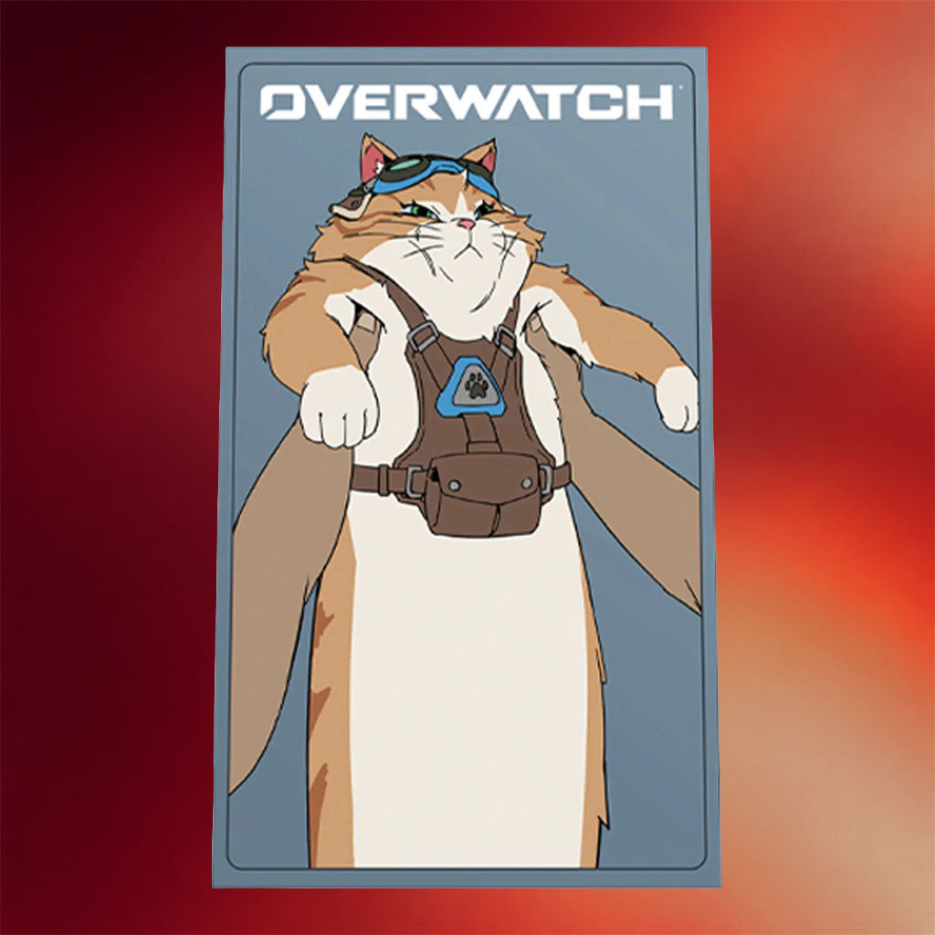 Overwatch Merch 2026 Jetpack Cat Poster Video Game Lover Home Decor Gift For Cat Lovers - Merchluma
