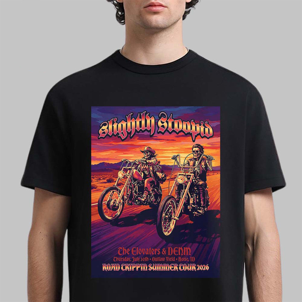 Slightly Stoopid Merch Boise ID 2026 Event T-Shirt Cool Gifts For Music Lovers - Merchluma