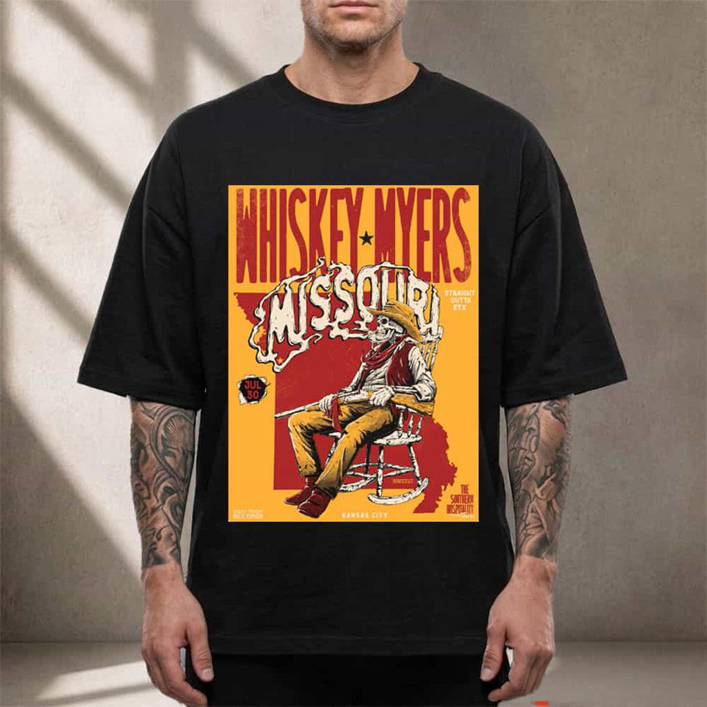 Whiskey Myers Kansas City 2026 Shirt The Southern Hospitality Tour T-Shirt Whiskey Myers Merch - Merchluma