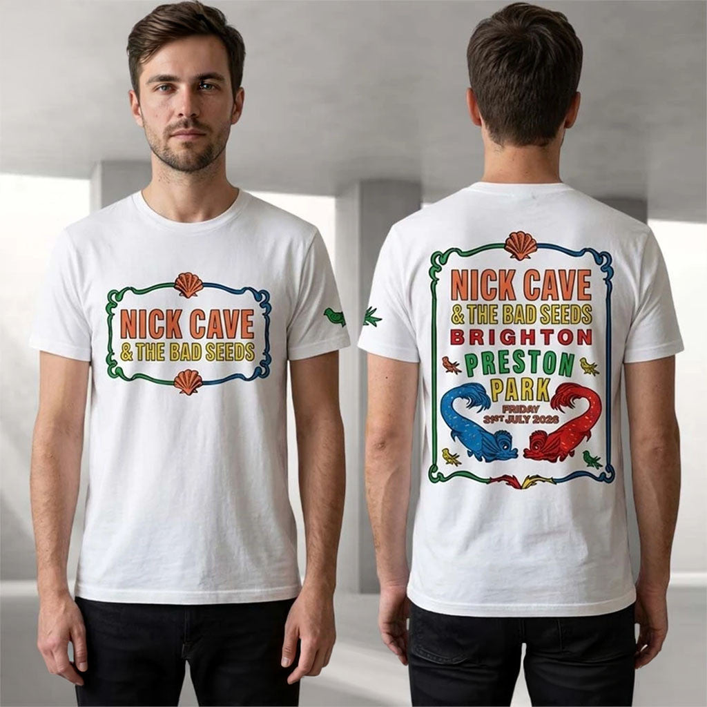 Nick Cave And The Bad Seeds Merch Brighton Preston Park July 31 2026 Shirt Rock Fan Gifts - Merchluma