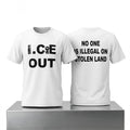 Ryan Garcia And N3on ICE Out No One Is Illegal On Stolen Land Shirt Political Gift Ideas - Merchluma