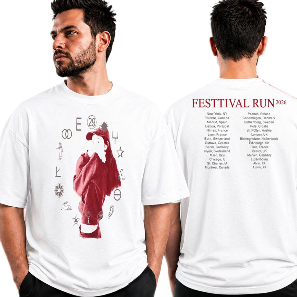 Tate McRae Lollapalooza Festival 2026 Merch Festival Run 2026 Photo Tour Dates T-Shirt Fan Gift - Merchluma