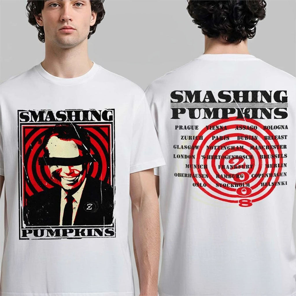 The Smashing Pumpkins 2026 Tour Up Shop Merch Bullseye T-Shirt Gift For Rock Fans - Merchluma