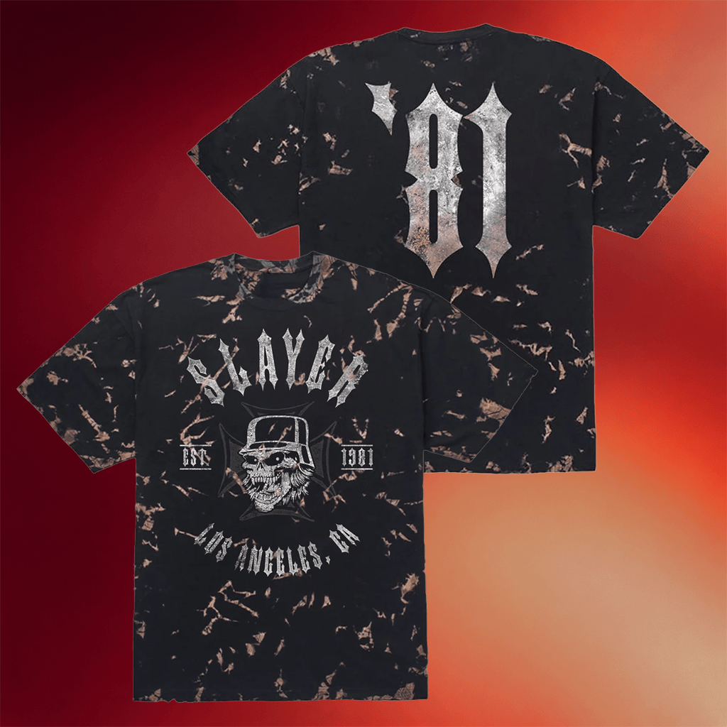 Slayer Merch Slayer 81 Black Marble T-Shirt Birthday Gift For Boyfriend - Merchluma