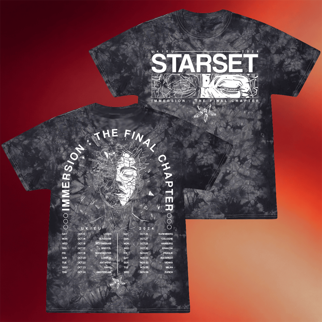Starset Merch UK EU Immersion Tour Tie Dye T-Shirt Birthday Gifts For Rock Band Fans - Merchluma