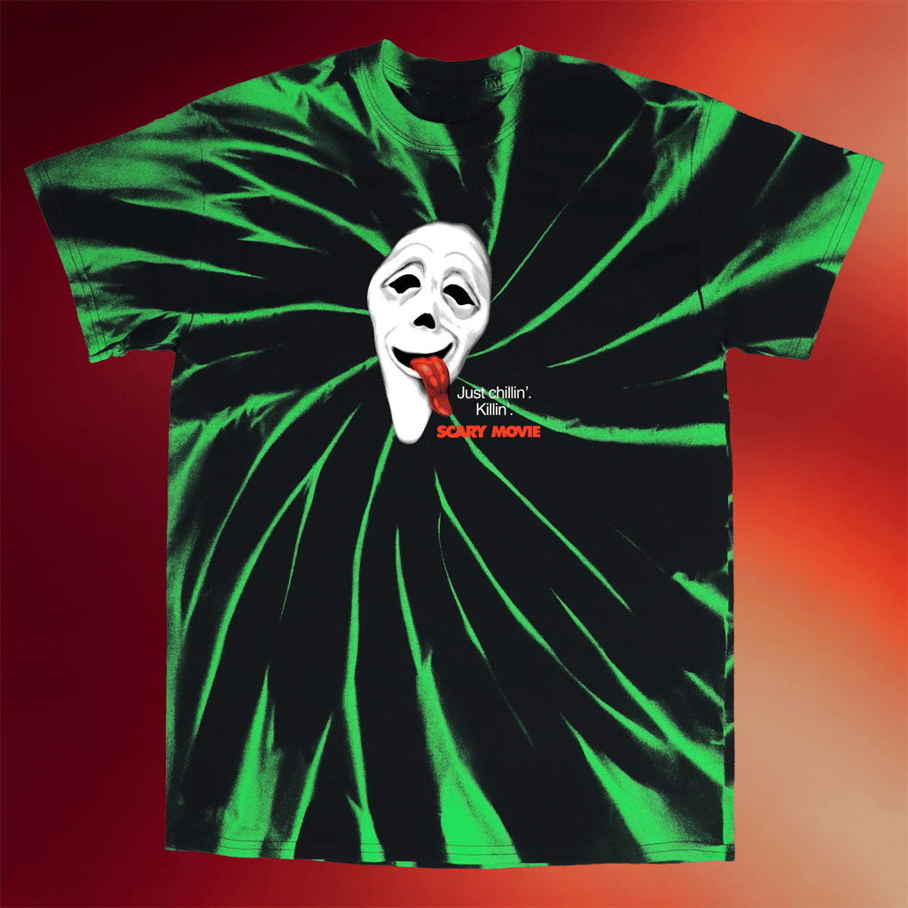 StudioHouse Designs Merch 2026 Scary Movie Just Chillin Killin Tie Dye Shirt Horror Fan Gifts - Merchluma