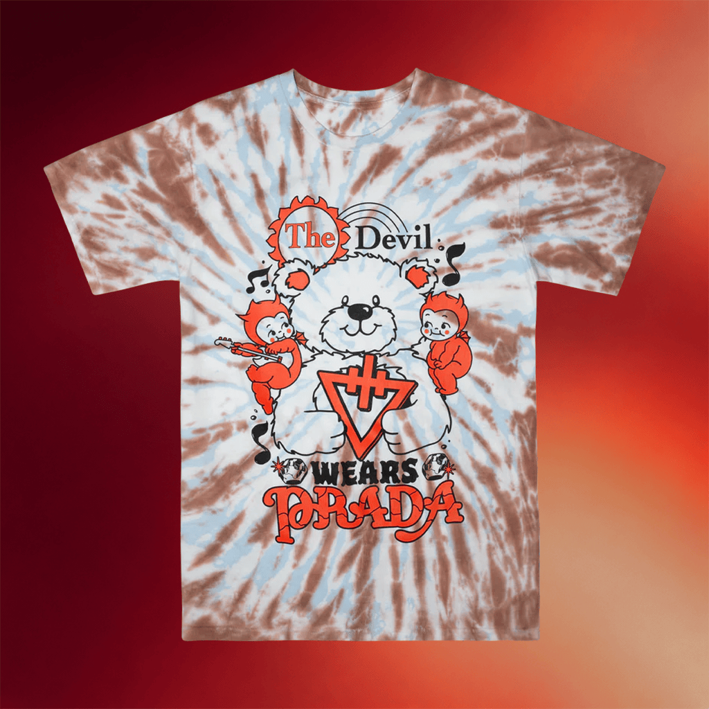The Devil Wears Prada Merch 2026 Teddy Bear Tie Dye Shirt Cool Gifts For Music Lovers - Merchluma