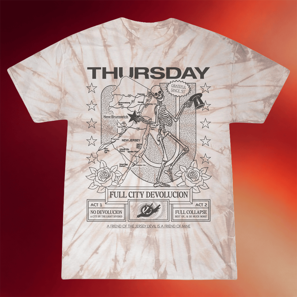 Thursday Merch 2026 GDNJ Tie Dye T-Shirt Thursday Band Shirt Presents For Music Lovers - Merchluma