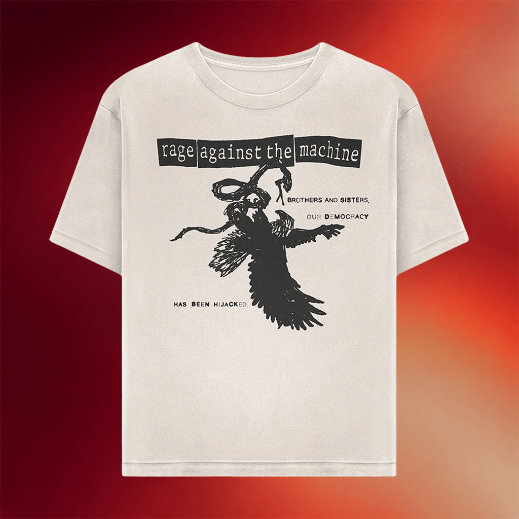 Rage Against The Machine Merch Our Democracy Has Been Hijacked T-Shirt Gifts For Fans - Merchluma