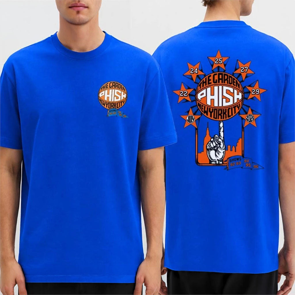 Phish Band The Garden New York City Knicks In FIve 2026 T-Shirt Phish Band Merch Fan Gifts - Merchluma