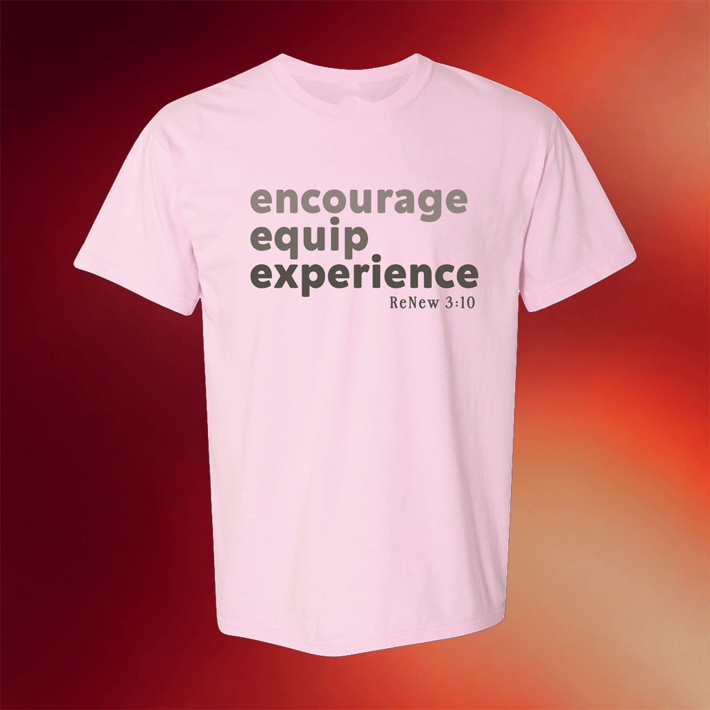 ReNew 3 10 Merch 2026 Encourage Equip Experience T-Shirt Christian Gift For Her - Merchluma