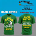 Zach Bryan X Oregon Ducks Merch With Heaven On Tour In Autzen Stadium T-Shirt ZB Concert Merch - Merchluma
