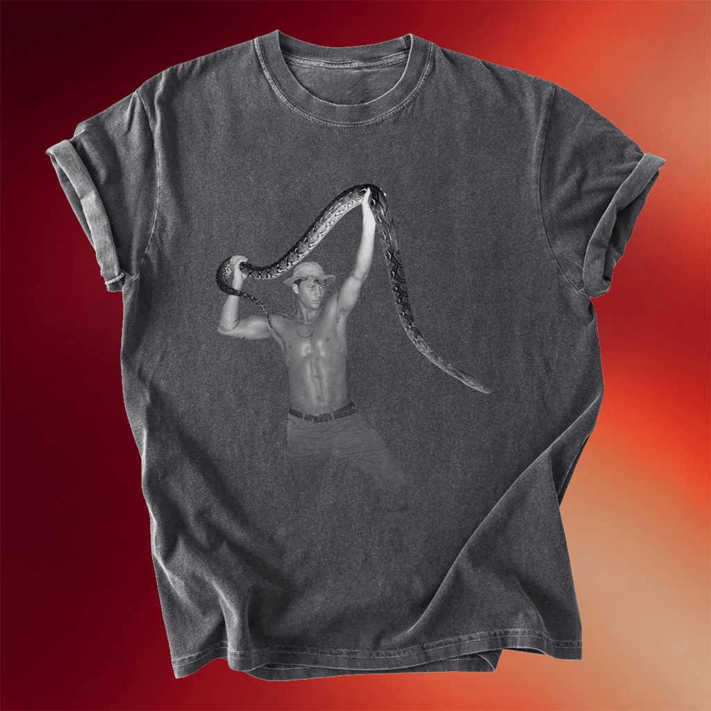 Rob Rausch Merch 2026 Snake Wrangler T-Shirt Rob Wild Desert Cowboy Shirt Best Fan Gifts - Merchluma