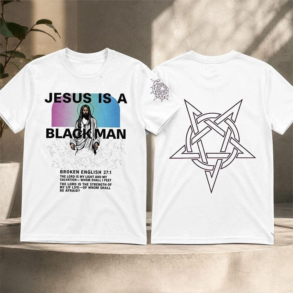 Jamie Foxx Jesus Is A Black Man Shirt White Religious Shirt Gift For Brother - Merchluma