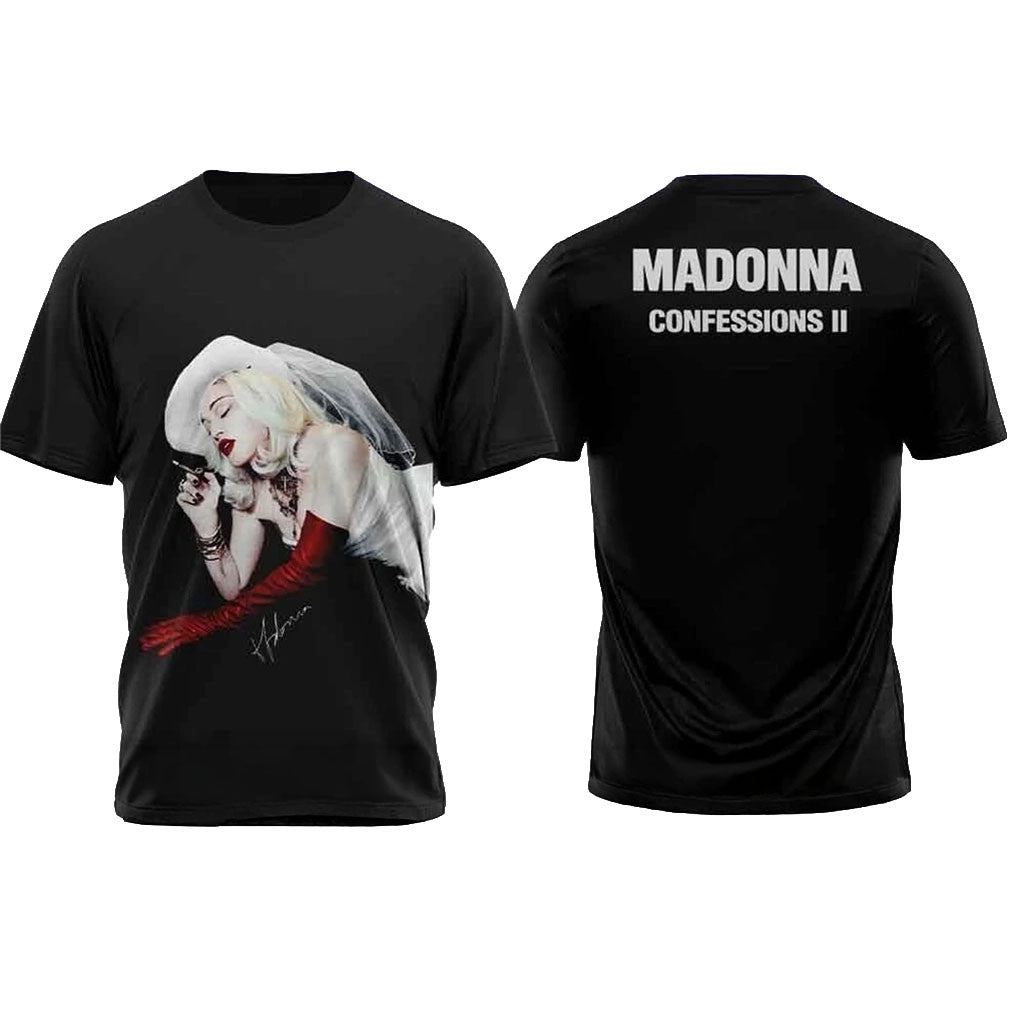 Madonna Confessions II Tour 2026 T-Shirt Madonna Merch Present For Music Lovers - Merchluma