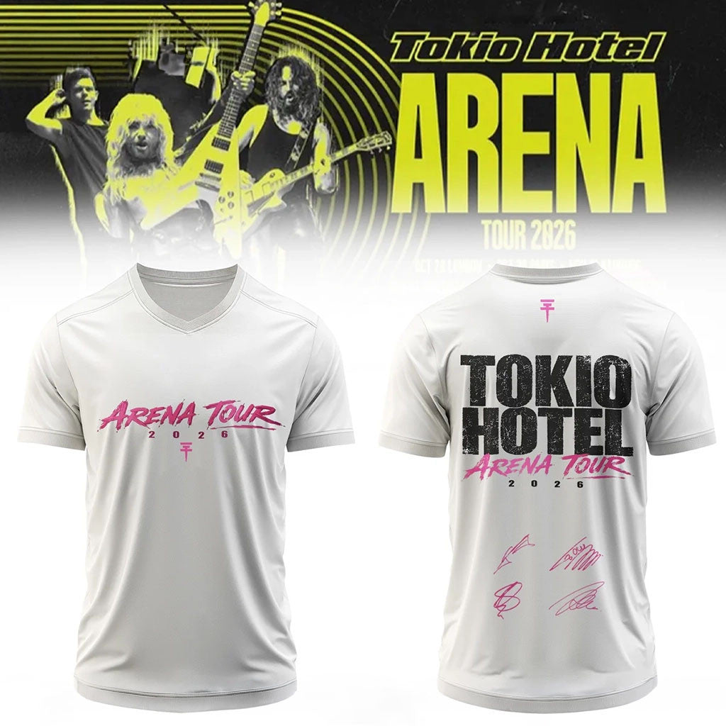 Tokio Hotel Arena Tour 2026 Signature Jersey Tokio Hotel Merch Gift For Music Lovers - Merchluma
