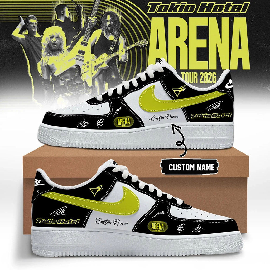 Custom Tokio Hotel Merch Arena Tour 2026 Signature Sneakers Gift For Pop Band Fans - Merchluma