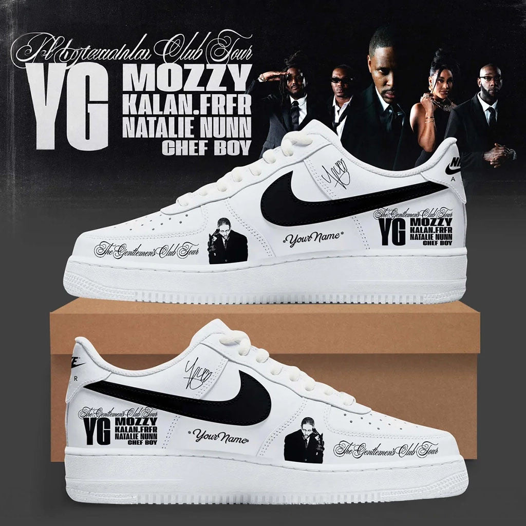 Personalized YG Merch The Gentlemen's Club Tour 2026 Shoes Sneakers Gift Idea For Rapper Fans - Merchluma
