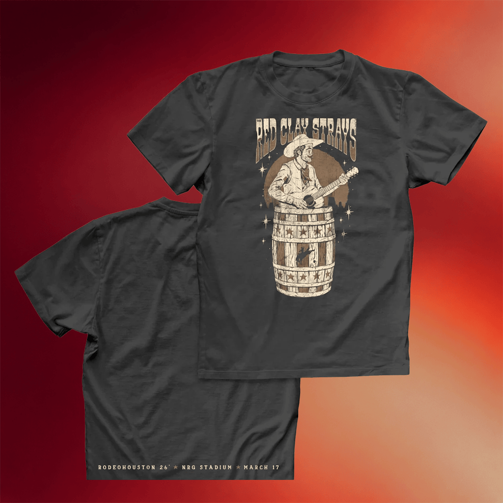 Red Clay Strays Merch 2026 Red Clay Strays Tour Houston TX 26 T-Shirt Dad Fathers Day Gifts - Merchluma