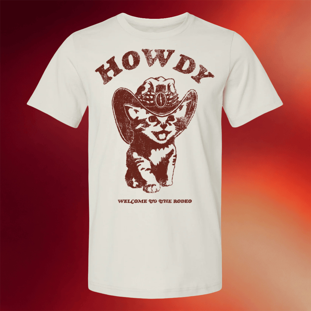 Planet Dorshak Merch 2026 Howdy Kitty T-Shirt Bombs Away Art Shirt Gifts For Friends - Merchluma
