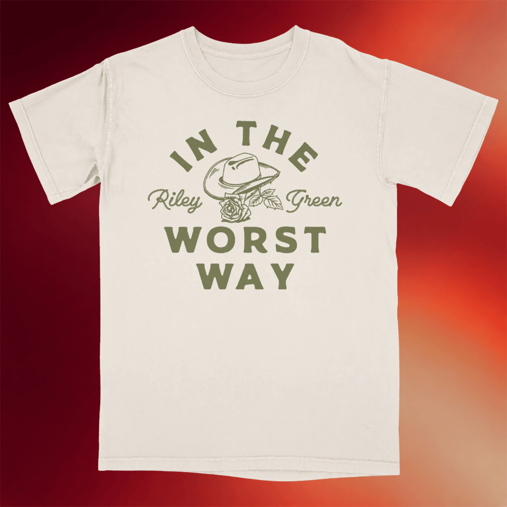 Riley Green Merch 2026 In The Worst Way T-Shirt Riley Green Shirts Gifts For Music Fans - Merchluma