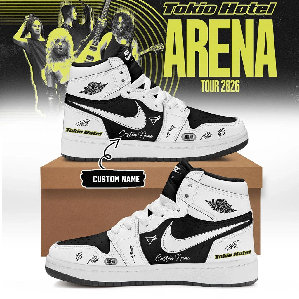Personalized Tokio Hotel Merch Arena Tour 2026 Signature Sneakers Best Gifts For Pop Music Fans - Merchluma