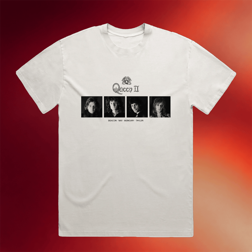Queen Online Merch 2026 Queen II Portraits White T-Shirt Queen Fan Apparel Rock Lovers Gifts - Merchluma