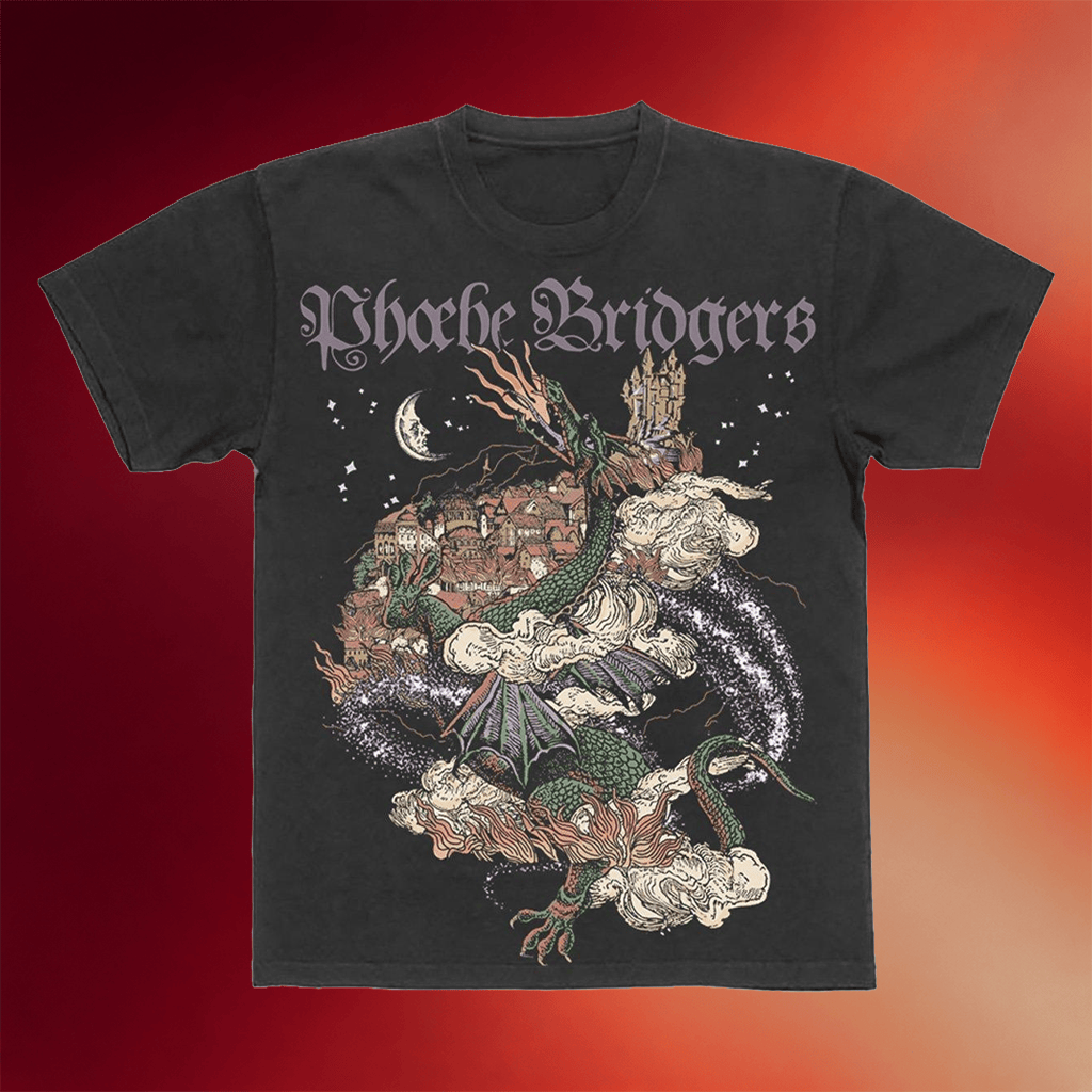 Phoebe Bridgers Merch 2026 Dragon T-Shirt Phoebe Bridgers Shirt Presents For Music Lovers - Merchluma