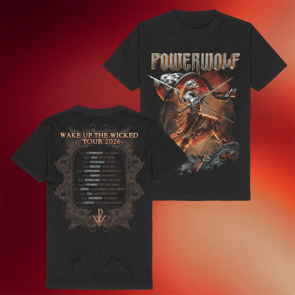 Powerwolf Merch Wake Up The Wicked Tour 2026 T-Shirt Powerwolf Shirt Gifts For Fans - Merchluma