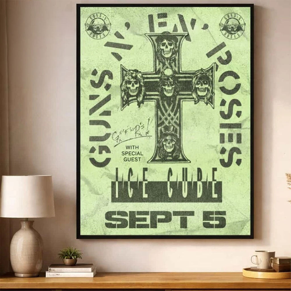 Guns N Roses California 2026 Show Event Poster GNR Merch Wall Art Decor Gift For Music Fans - Merchluma