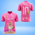 Spongebob Sandy Cheeks V-Neck T-Shirt Nome #10 Shirt Pink Birthday Gift For Her - Merchluma