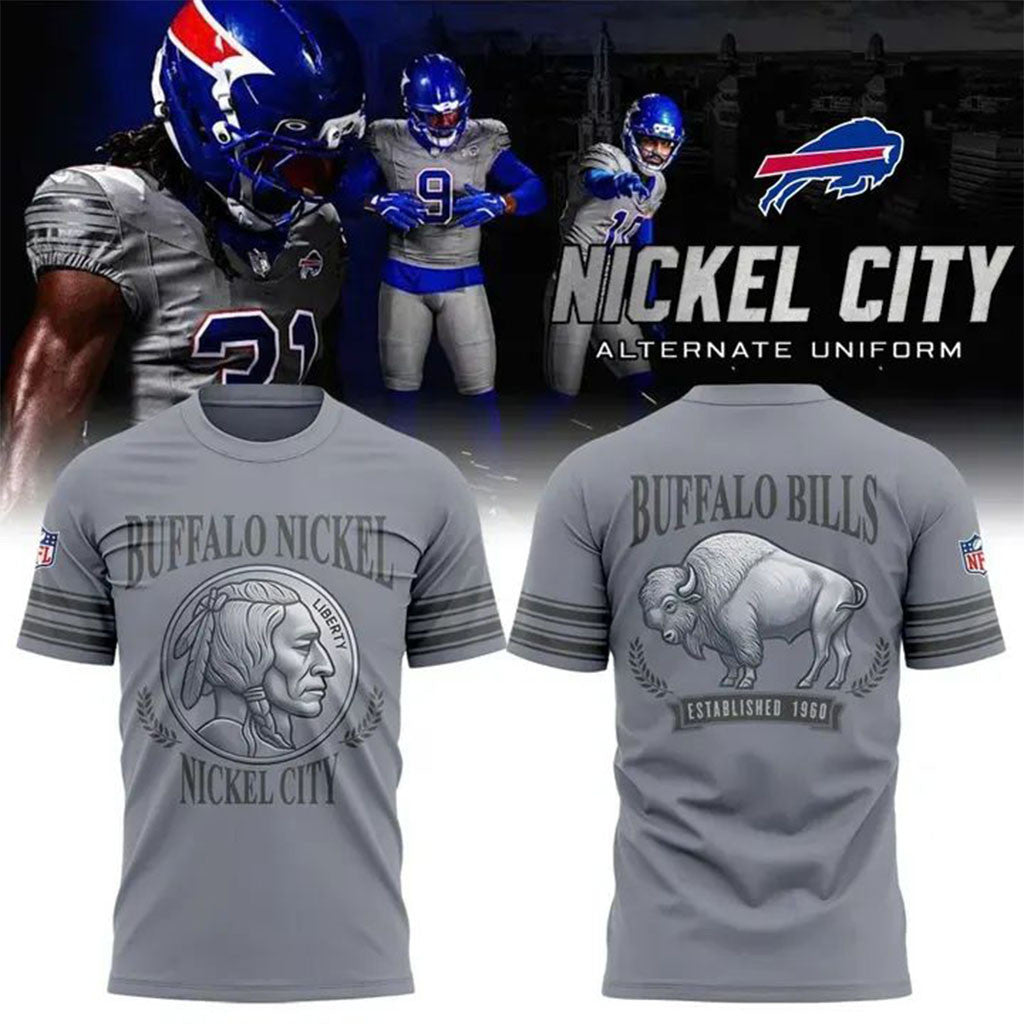 Buffalo Bills Nickel City Alternate Game Special T-Shirt Buffalo Bills Merch Football Fan Gear - Merchluma