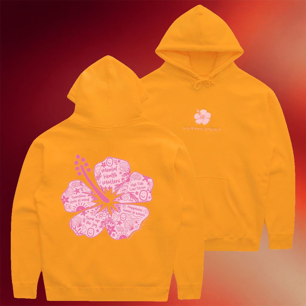 Happiness Project Merch 2026 Paradise Bloom Hoodie Mental Health Awareness Hoodie Gift For Her - Merchluma