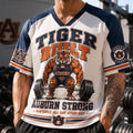 Auburn Tigers Merch 2026 Tiger Built V-Neck Jersey Auburn Strong Shirt Present For Brothers - Merchluma