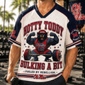 Ole Miss Rebels Merch 2026 Hotty Toddy Bulking A Bit V-Neck Jersey Fueled Be Rebellion Shirt - Merchluma