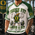 Oregon Ducks Merch 2026 Fresh Fit Cardio A Bit V-Neck Jersey Speed Sweat Quack Shirt Fan Gear - Merchluma