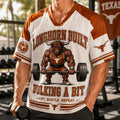 Texas Longhorns Merch 2026 Longhorn Built Bulking A Bit V-Neck Jersey Gift For Brothers - Merchluma