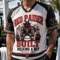 Texas Tech Red Raiders Merch 2026 Red Paider Built V-Neck Jersey Bulking A Pit Shirt Fan Gear - Merchluma