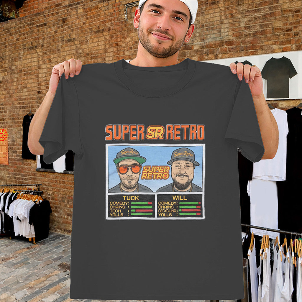 Super Retro Podcast Shirt Tuck And Will Retro Gaming Tee Gifts For Friends - Merchluma