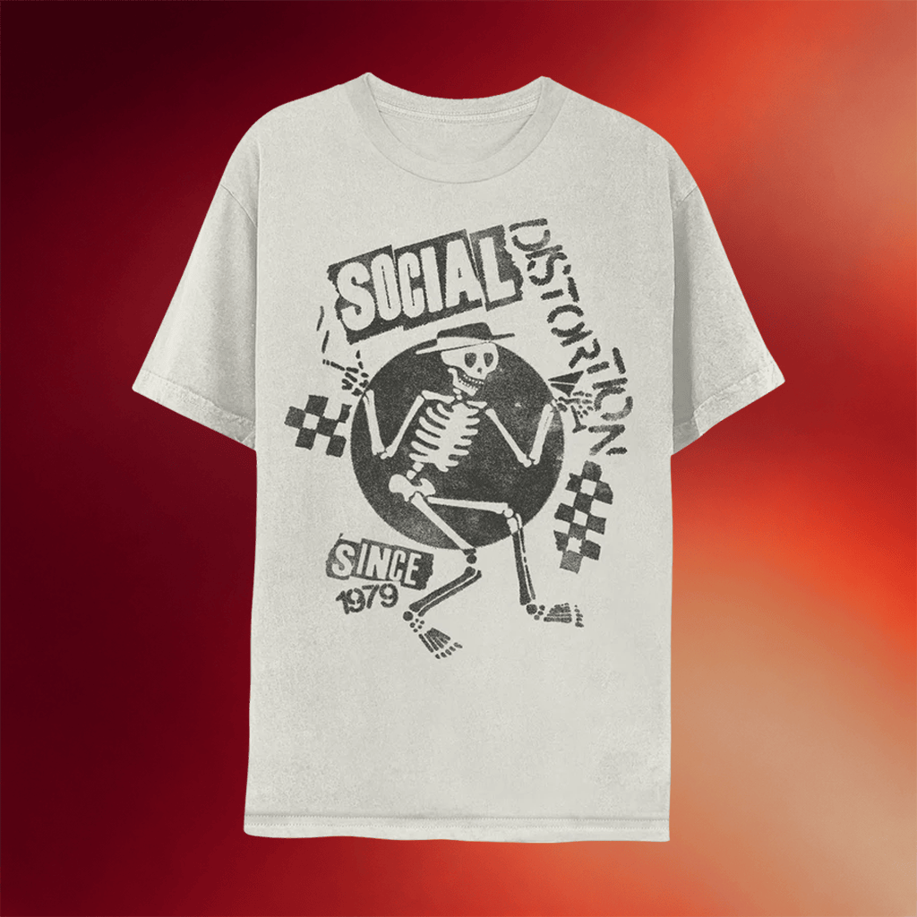Social Distortion Merch 2026 Speakeasy Checkered Skelly T-Shirt Social Distortion Shirt For Fan - Merchluma