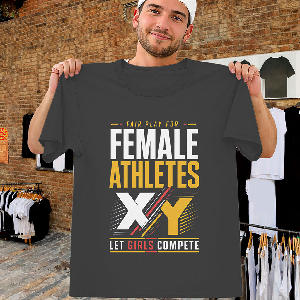 XX XY Let Girls Compete Shirt Female Athletes Fair Play Tee Gifts For Her - Merchluma