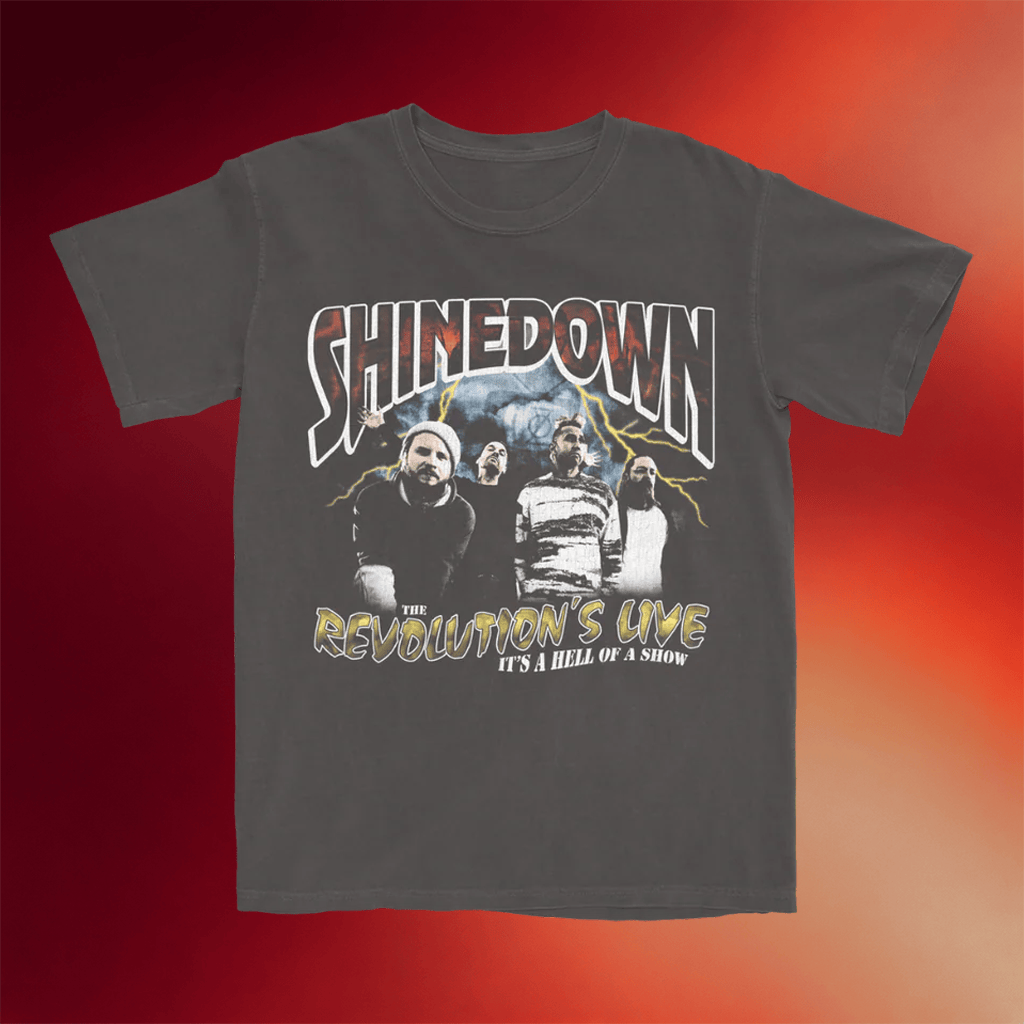 Shinedown Merch 2026 Bootleg Photo T-Shirt The Revolutions Live It's A Hell Of A Show Shirt - Merchluma