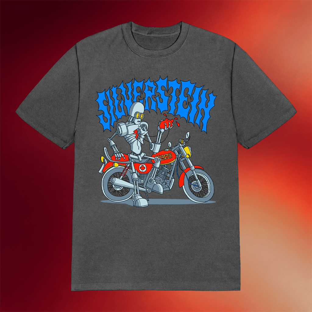 Silverstein Merch Robot Bike T-Shirt Gift Ideas For Band Fans - Merchluma