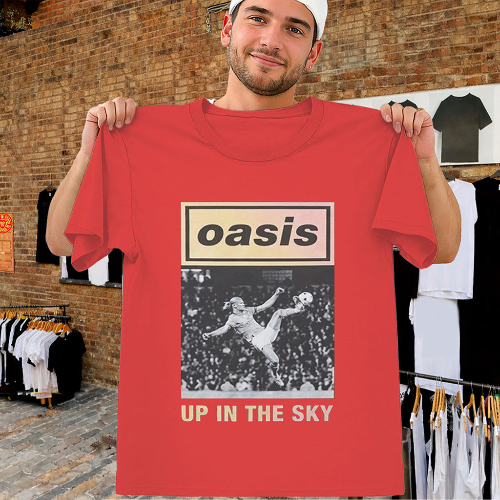 Oasis Up In The Sky Shirt Erling Haaland Manchester City Tee Oasis Merch Gifts For Rock Fan - Merchluma